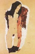 Two Reclining Girls (mk12) Egon Schiele